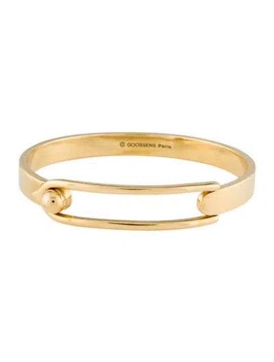 Pre-owned Goossens Paris Boucle Bangle Bracelet, 7" In Multicolor