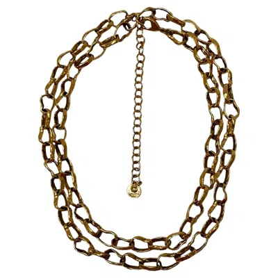 Pre-owned Goossens Paris Lutece Long Necklace In Multi