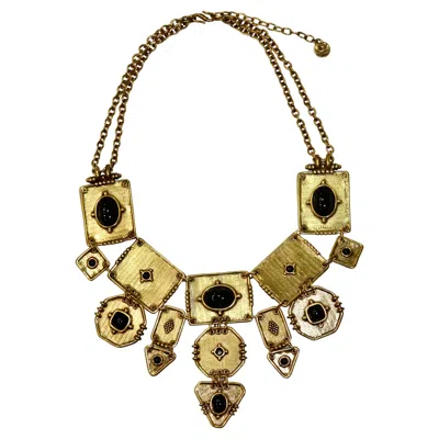 Pre-owned Goossens Paris Statement Choker With Black Agate