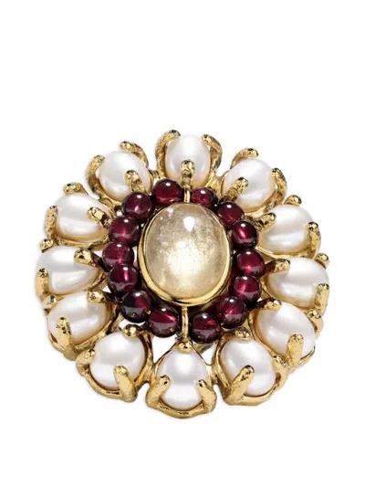 Goossens Perles Baroques Ring In Gold