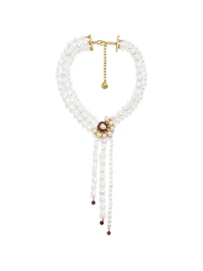 Goossens Perles Baroques Tie Necklace In Gold
