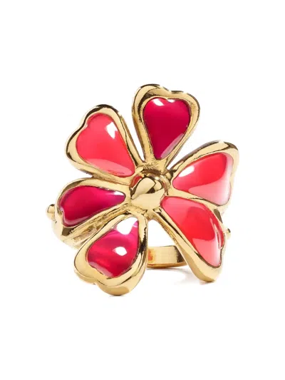 Goossens Pétales Flower Ring In Gold