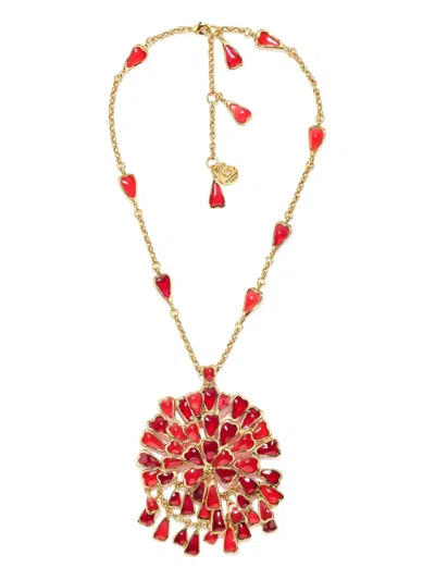 Goossens Petals Necklace In Red