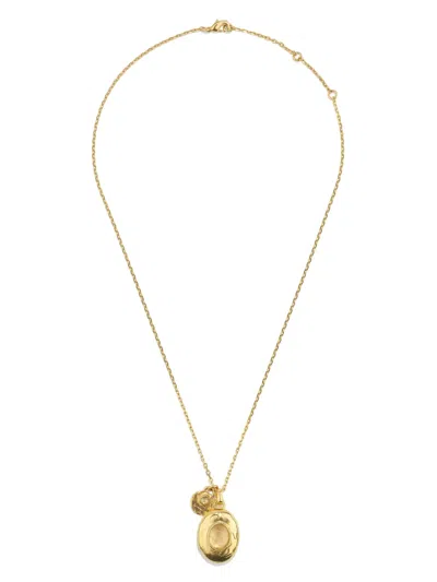 Goossens Secret Locket Pendant Necklace In Crn