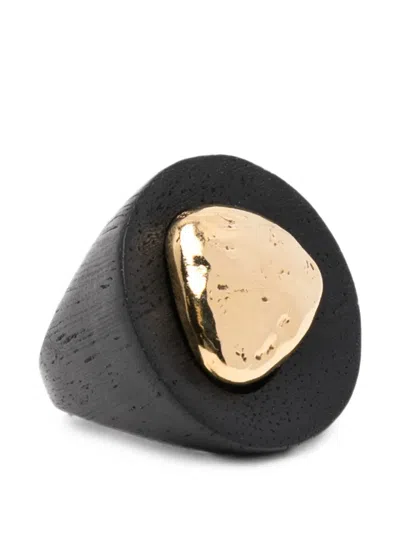 Goossens Solstice Wood Ring In White