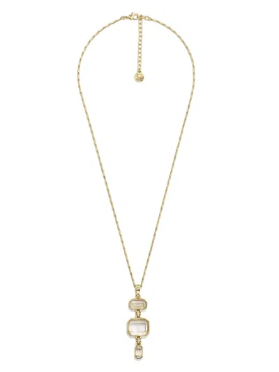 Goossens Stones Pendant Necklace In Gray