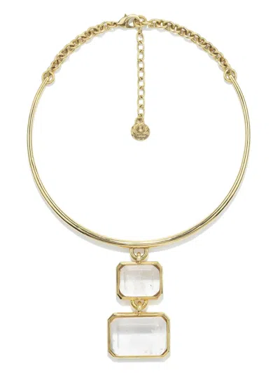Goossens Stones Torque Pendant Necklace In Gold