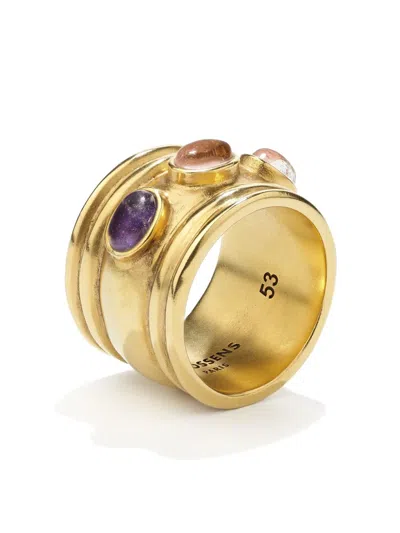 Goossens Syracuse 3 Rocks Ring In Gold