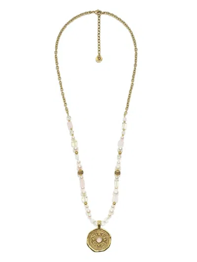 Goossens Syracuse Medal Necklace In Gold
