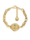 Goossens Talisman Astro Taurus Bracelet In Gold