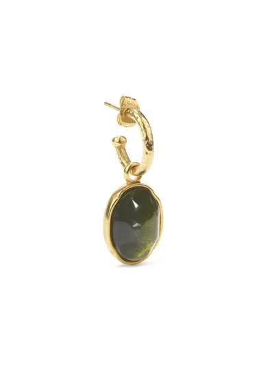 Goossens Talisman-cabochon Earring In Gold
