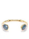 Goossens Talisman Cabochons Open-cuff Bracelet In Gold