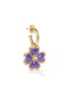 Goossens Talisman Trèfle Hoop Earring In Gold