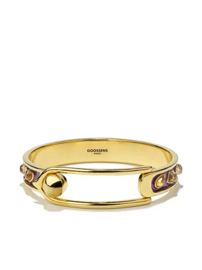 Goossens Thin Boucle Bracelet In Gold