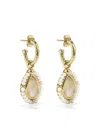 Goossens Venise Rock Crystal Earrings In Gold