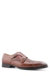 Gordon Rush Brayden Double Monk Strap Shoe In Brandy