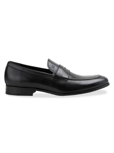 Gordon Rush Men's Avery Leather Penny Loafers In Black