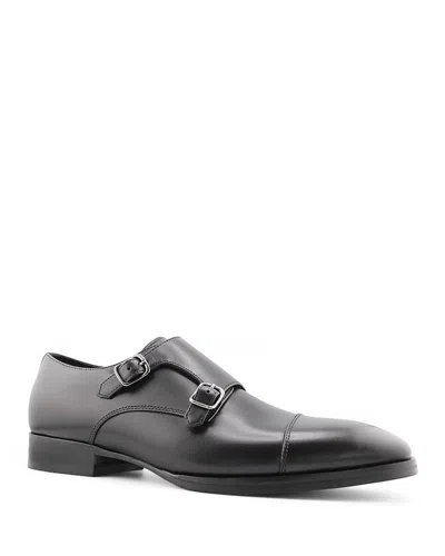 GORDON RUSH MEN'S BRAYDEN DOUBLE BUCKLE MONK STRAP CAP TOE DRESS SHOES