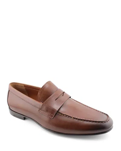 GORDON RUSH MEN'S MORGAN SLIP ON MOC TOE PENNY LOAFERS
