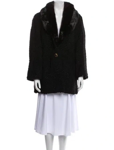 Pre-owned Gordon's Furs Vintage Fur Fur Coat In Black