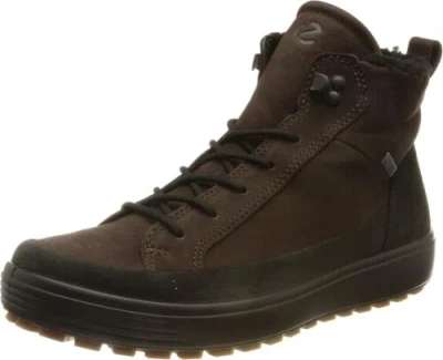 Pre-owned Gore-tex Ecco Men's Soft 7 Tred Winter Boot  Waterproof Sneaker In Black/mocha Nubuck