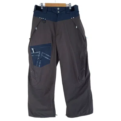 Pre-owned Goretex Vintage  Multi-pocket Cargo Ski Pants Size M In Brown