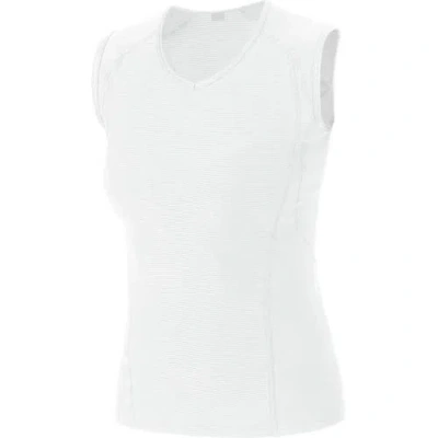 Gorewear Base Layer Sleeveless Shirt In White