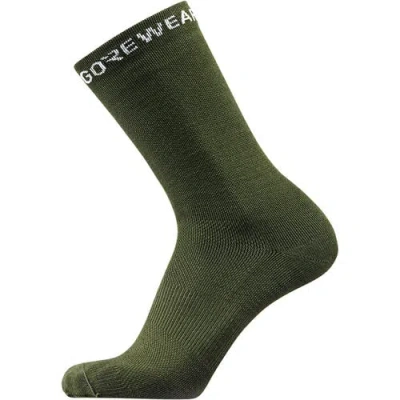 Gorewear Essential Merino Socks In Utility Green