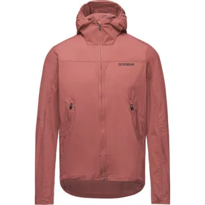Gorewear Fernflow Hooded Windbreaker In Brown