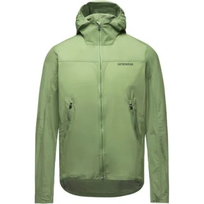 Gorewear Fernflow Hooded Windbreaker In Green