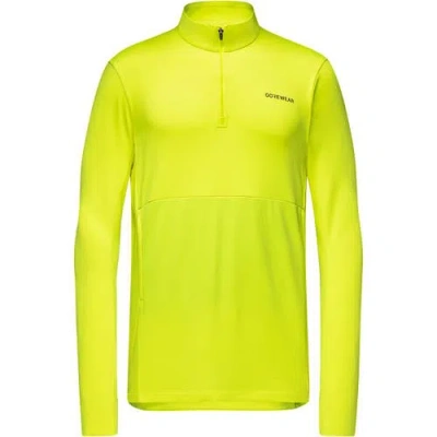 Gorewear Training Thermo 1/4-zip Jacket In Yellow