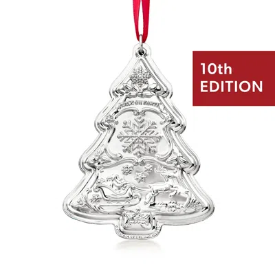 Gorham 2026 Annual Sterling Silver Christmas Tree Ornament - 10th Edition