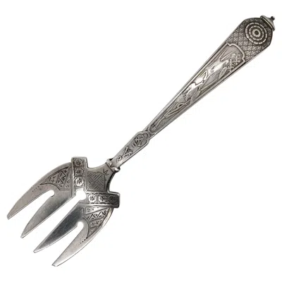 Pre-owned Gorham Antique 19th Century Japanese By  Sterling Silver Sardine Fork In Multi