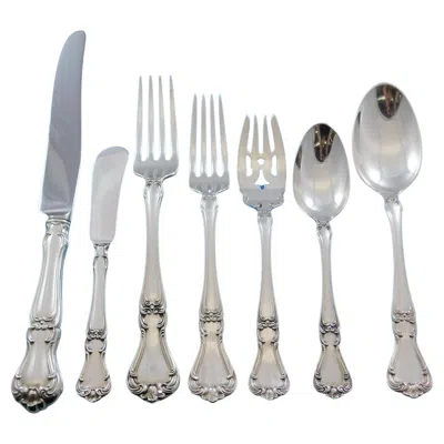 Pre-owned Gorham Buckingham By  Sterling Silver Flatware Set For 8 Service 61 Pcs Dinner