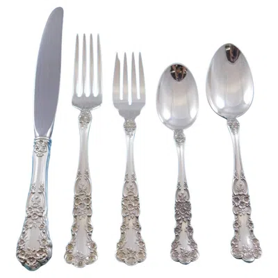 Pre-owned Gorham Buttercup By  Sterling Silver Flatware Set For 12 Service 64 Pieces