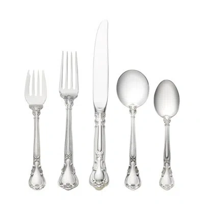 Gorham Chantilly 5-piece Sterling Silver Flatware Set, Service For 1