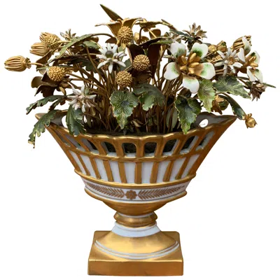 Pre-owned Gorham Fleurs Des Siècles Enamel Flower Bouquet By Jane Hutcheson For  In Brown