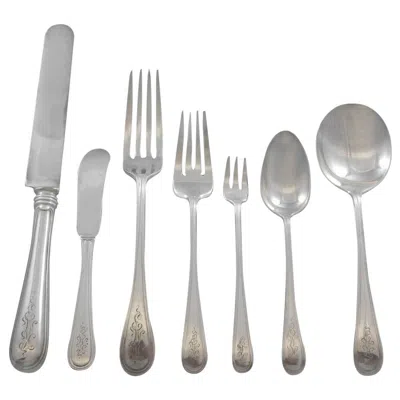 Pre-owned Gorham Hamilton By  Sterling Silver Flatware Set For 8 Service 63 Pieces Dinner
