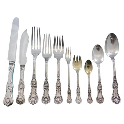 Pre-owned Gorham King George By  Sterling Silver Flatware Set For 8 Service 83 Pcs Dinner