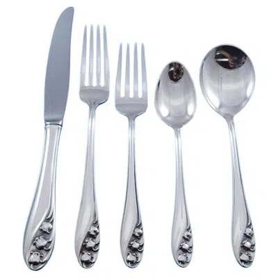Pre-owned Gorham Lily Of The Valley By  Sterling Silver Flatware Set 8 Service 52 Pieces