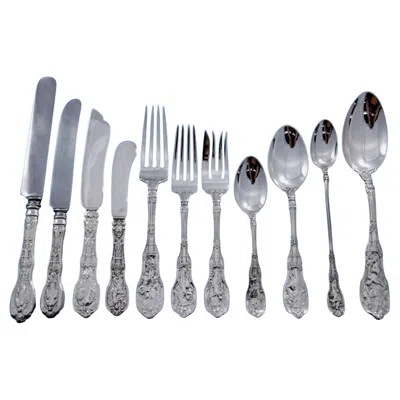 Pre-owned Gorham Mythologique By  Sterling Silver Flatware Set Service 192 Pcs Dinner Old