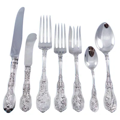 Pre-owned Gorham Mythologique By  Sterling Silver Flatware Set Service 91 Pcs Dinner