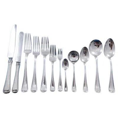 Pre-owned Gorham Old French By  Sterling Silver Flatware Set For 12 Service 158 Pcs Dinner