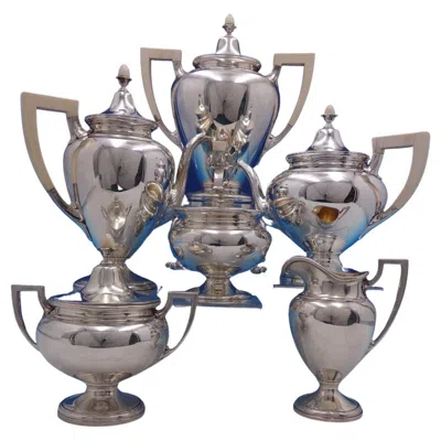 Pre-owned Gorham Old French By  Sterling Silver Tea Set 6pc W/ Kettle (#6921) Exceptional!