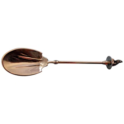 Pre-owned Gorham Polar Bear By  Sterling Silver Ice Spoon Not Pierced 3d Bear In Brown