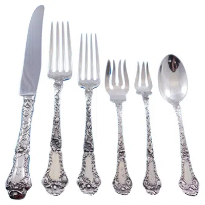 Pre-owned Gorham Poppy By  Sterling Silver Flatware Set 12 Service 78 Pcs Dinner
