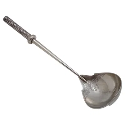 Pre-owned Gorham Rare  Sterling Silver Monumental 19th Century Soup / Punch Ladle