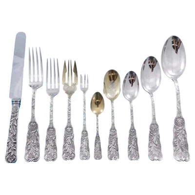Pre-owned Gorham Saint St. Cloud By  Sterling Silver Flatware Set Service 129 Pieces Dinner