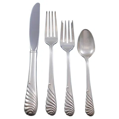Pre-owned Gorham Sea Sculpture By  Sterling Silver Flatware Set For 12 Service 53 Pieces