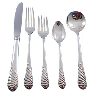 Pre-owned Gorham Sea Sculpture By  Sterling Silver Flatware Set For 12 Service 66 Pieces
